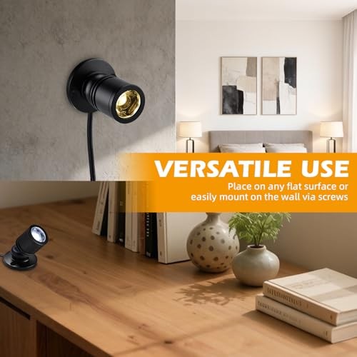 Dimmable Mini LED Spotlight, 6-Pack Daylight 6400K, USB Powered Accent