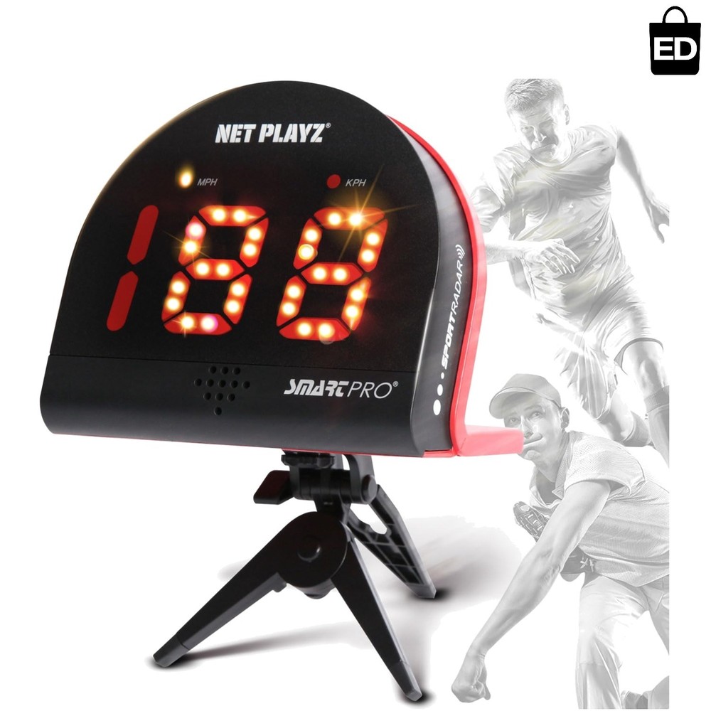 Versatile Sports Speed Radar with Large LED Display & Data Logging Capabilities