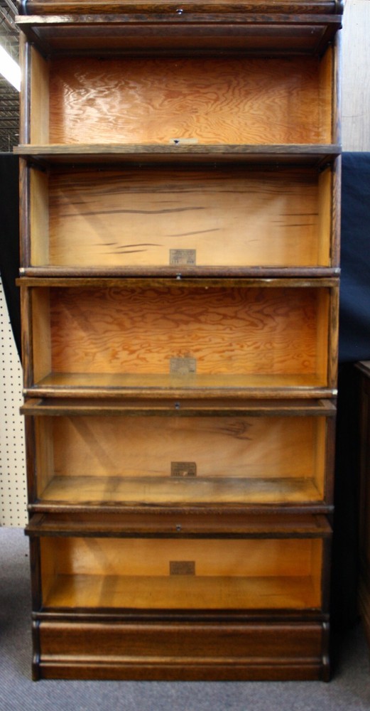 Antique Globe-Wernicke 5 Stack Barrister Bookcase Oak 111/299