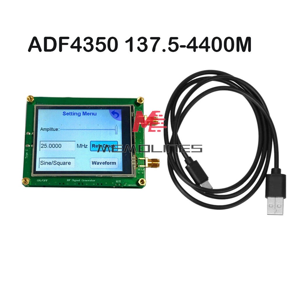 ADF4350  Touch Screen RF Signal Source Point Frequency Sweep PC Controllable