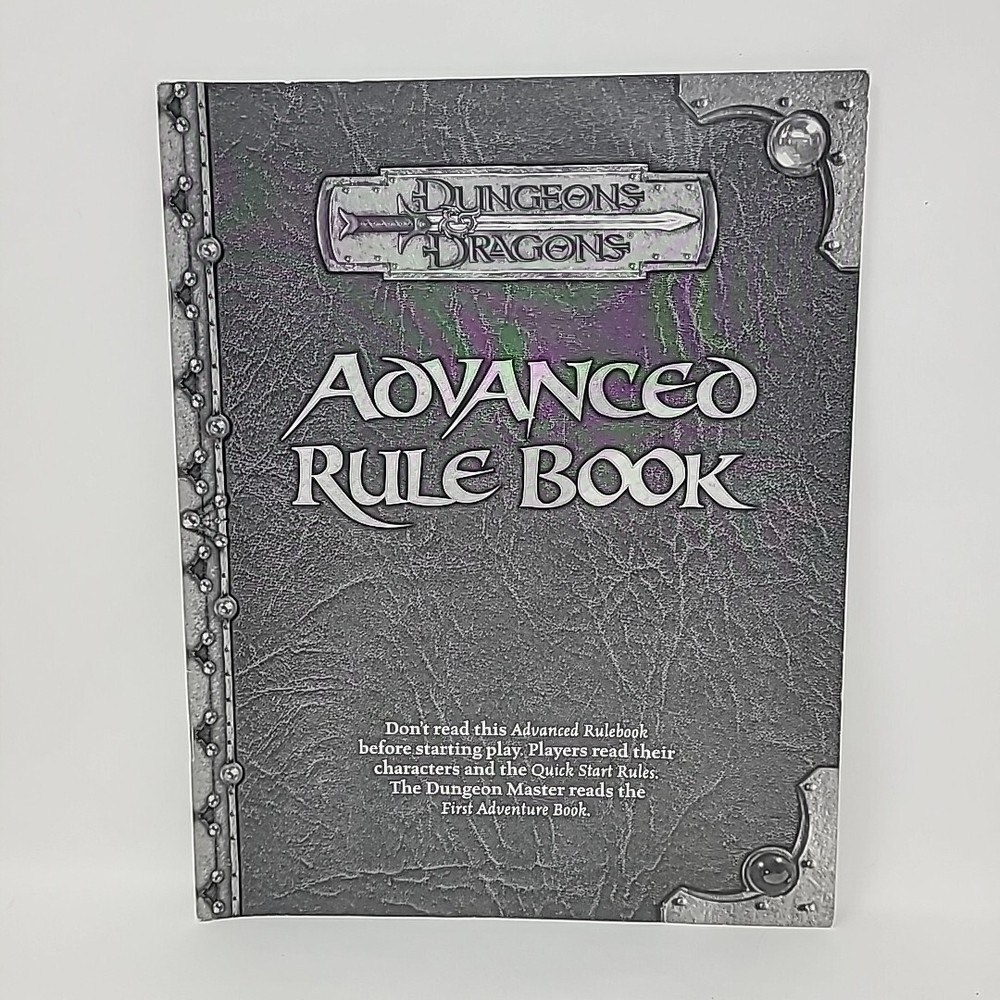 Dungeons & Dragons Advanced Rule Book Replacement Parts 2004 RPG Wizards