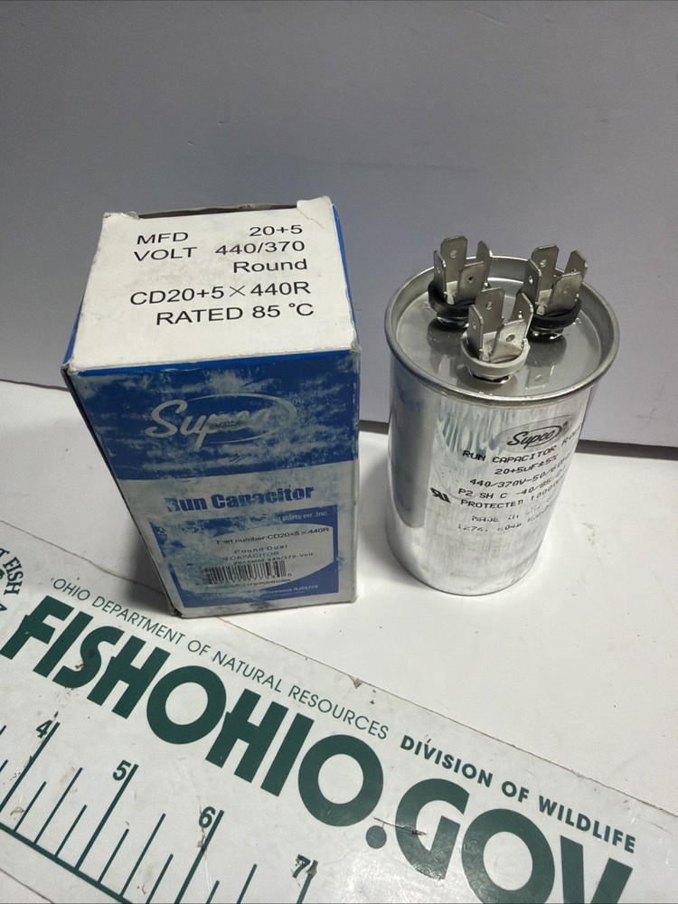 SUPCO 20+5 VOLT440/370 ROUND CAPACITOR