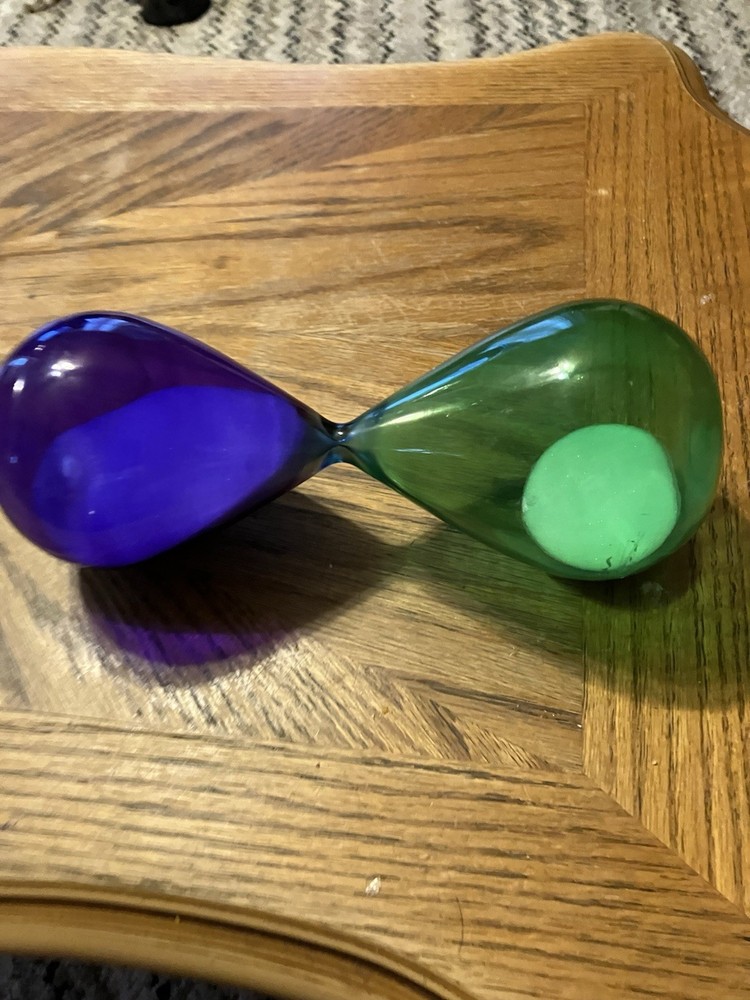 Purple And Green Hourglass