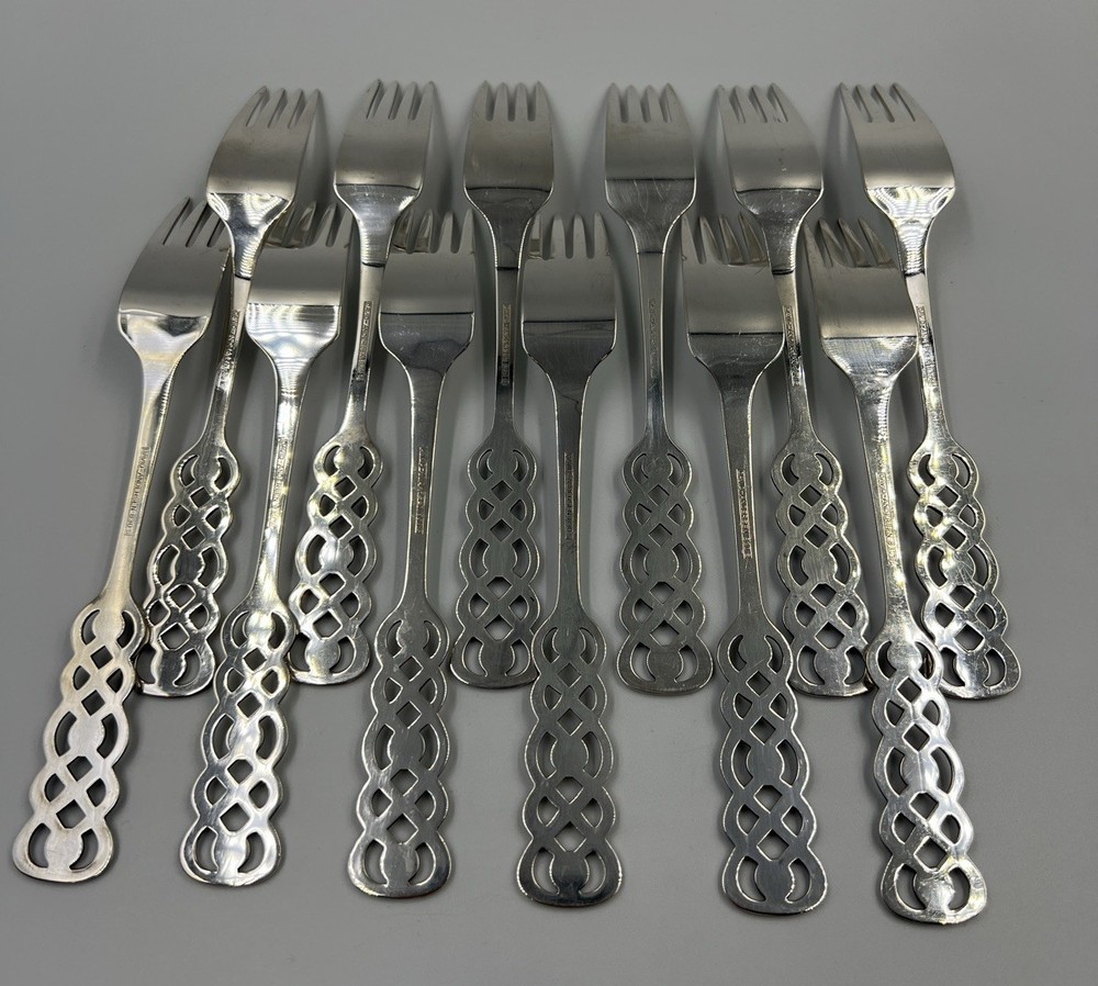 Ringebu by David Andersen Norwegian 830 Silver 68 pcs - MINT - Set For 12 - RARE