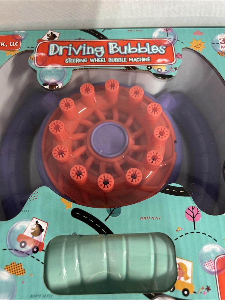 Steering Wheel Bubble Machine Driving Bubbles By Playtek With 4oz Bubbles