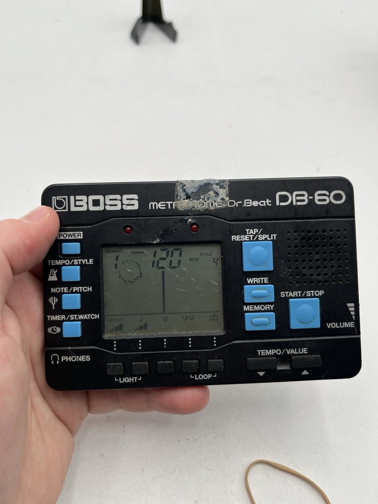Boss Metronome Dr. Beat DB-60 Rhythm Drum Machine Tested Working Has Issues READ