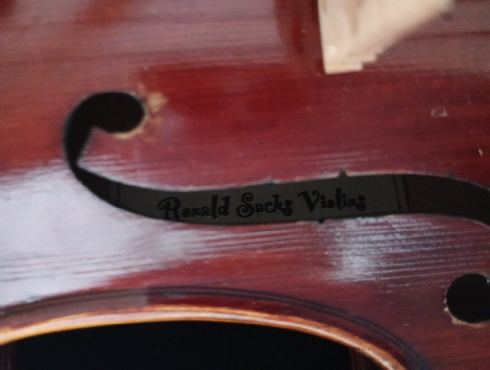 Ronald Sachs Violin Handmade 2016 With Case And Bow 4/4