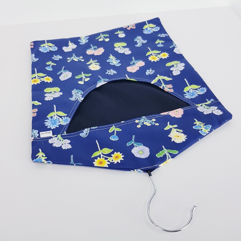 Peg Bag Handmade Blue Floral Print Lined Laundry Clothes Peg Holder