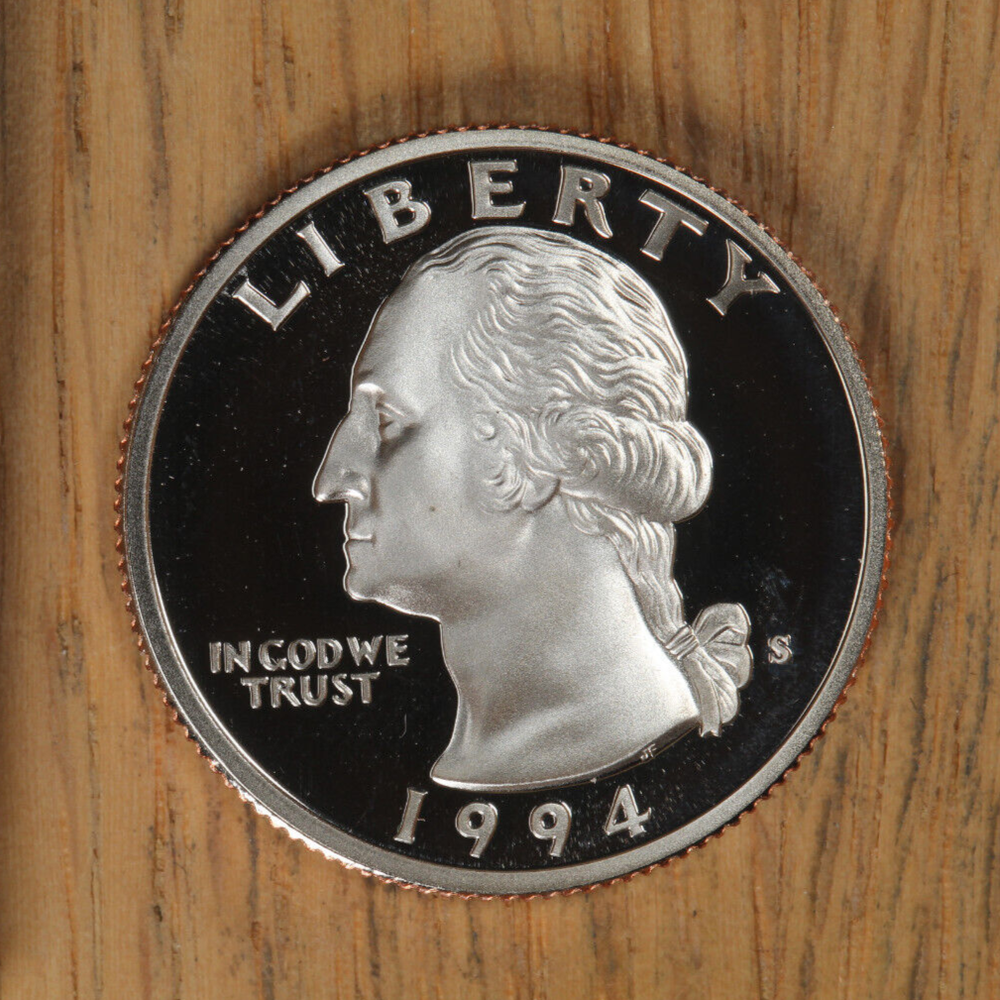 1994 S Clad Washington Quarter 25¢ - Gem Proof