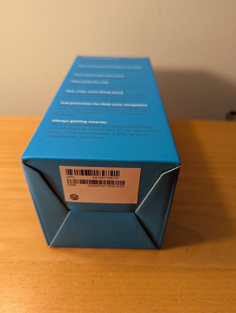 Amazon Echo (2nd Generation) Smart Speaker Alexa Voice Service Bluetooth WIFI