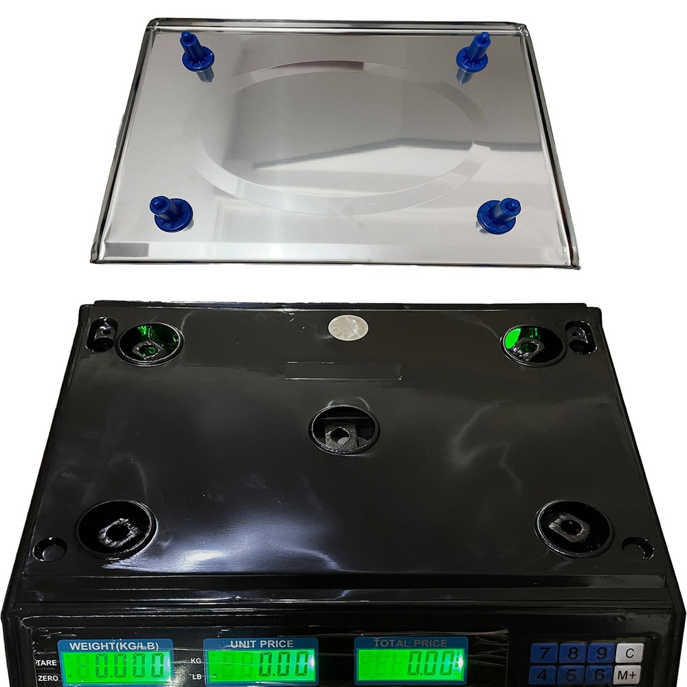 ACS-30 40kg/5g Price Computing Scale, Silver/Black, US Plug
