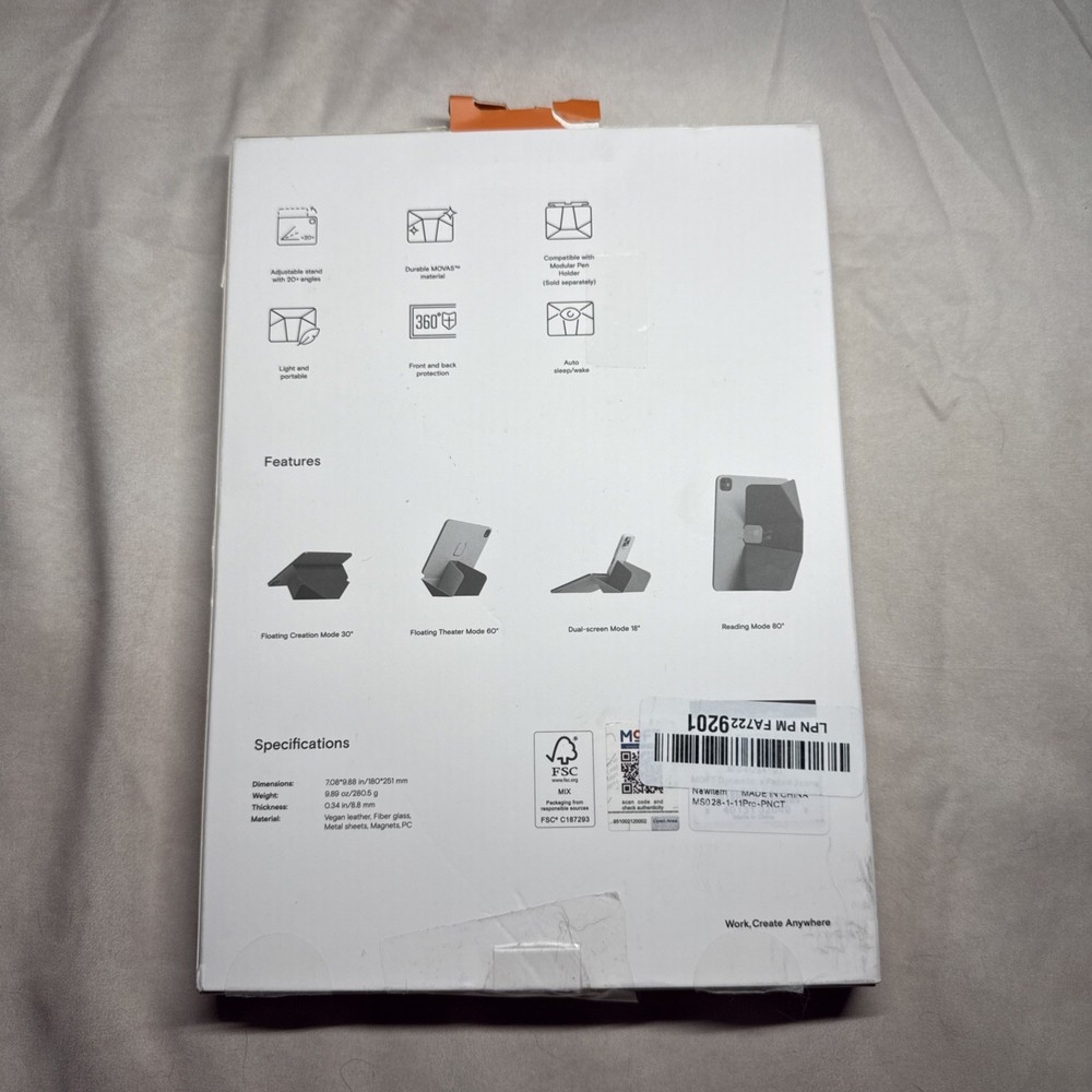 MOFT Dynamic Folio Case iPad Pro 11” 2024 M4 Grey And Blue