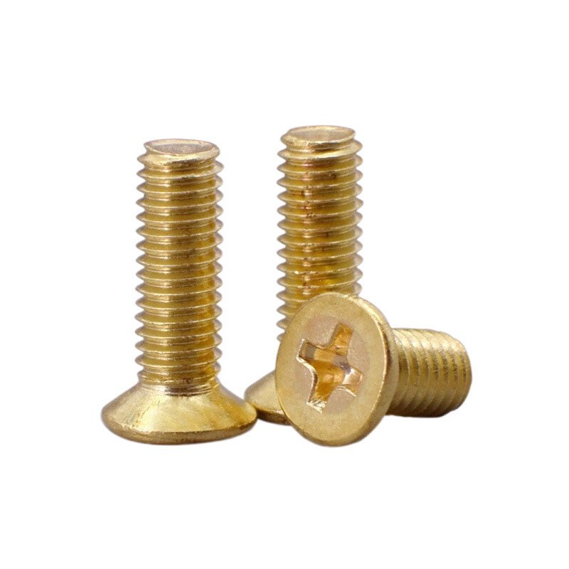 M2 M2.5 M3 M4 Brass Countersunk Flat Head Phillips Screw Machine Screws