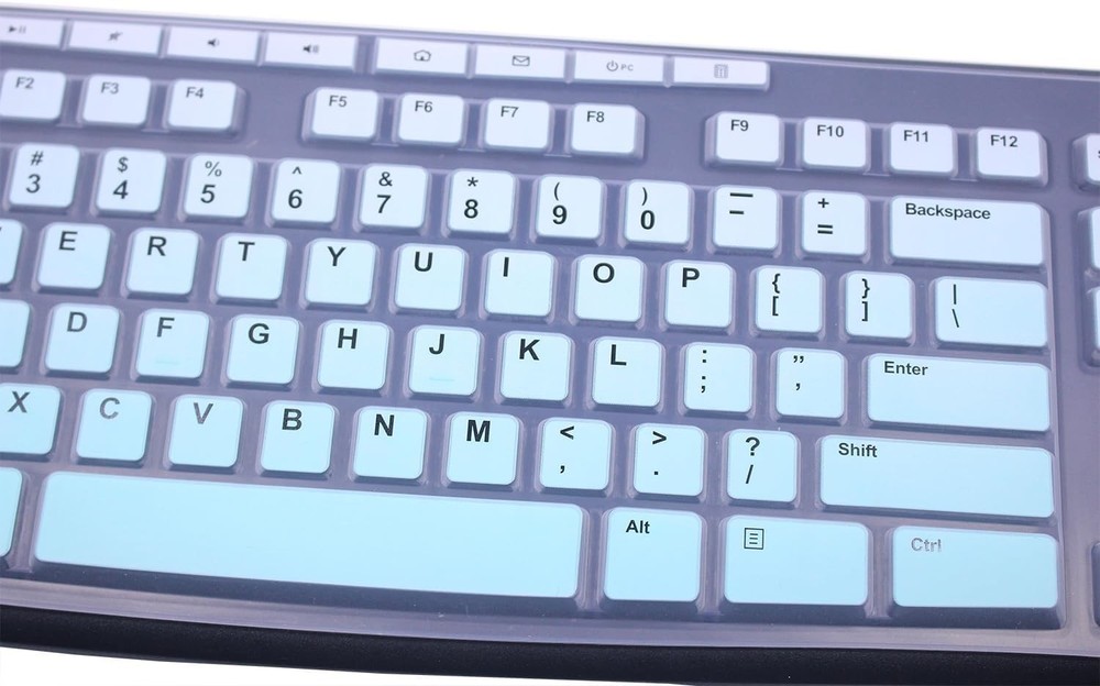 Ultra Thin Desktop PC Silicone Keyboard Cover Skin Protector Gradient Mint