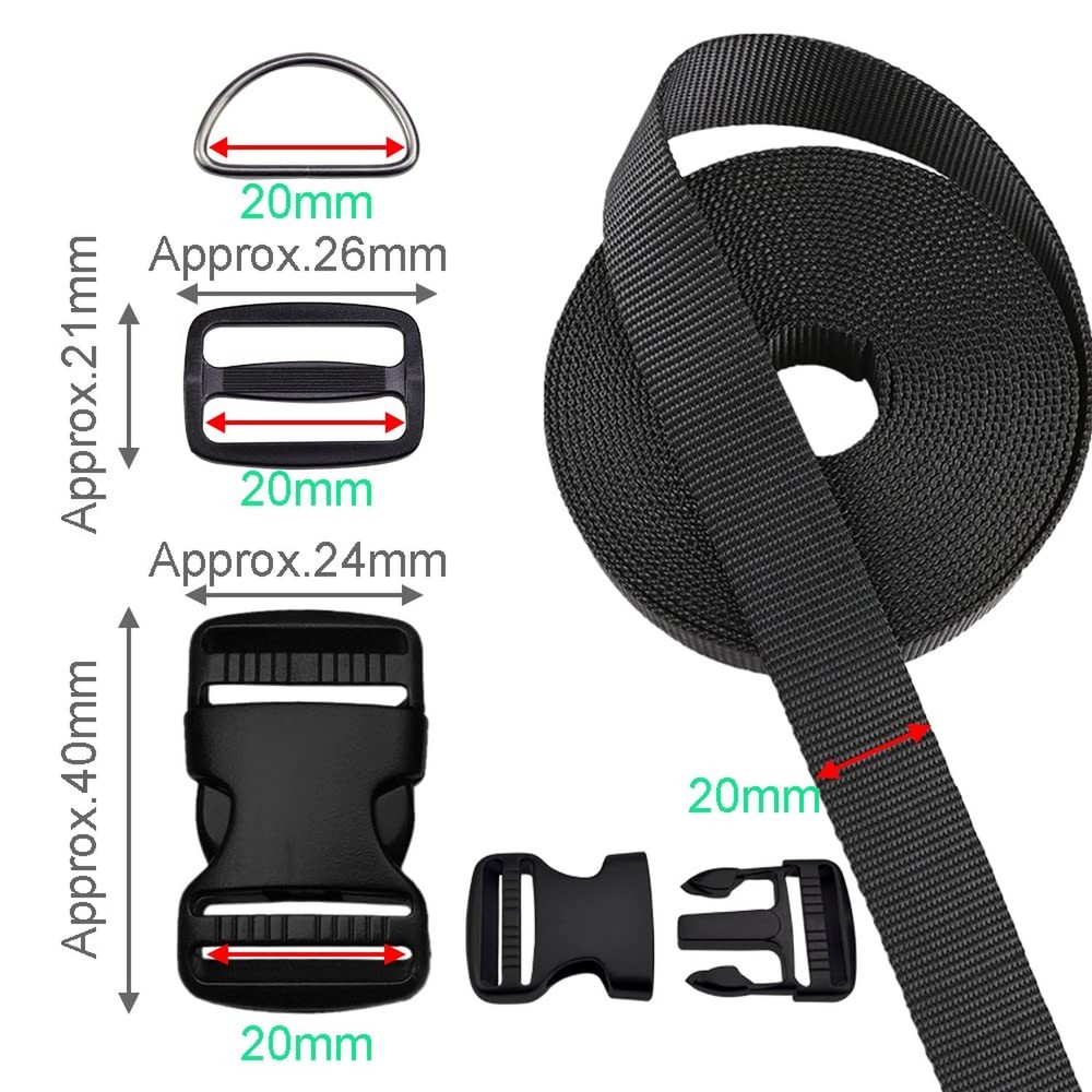CooBigo quick release buckles 3/4"sets