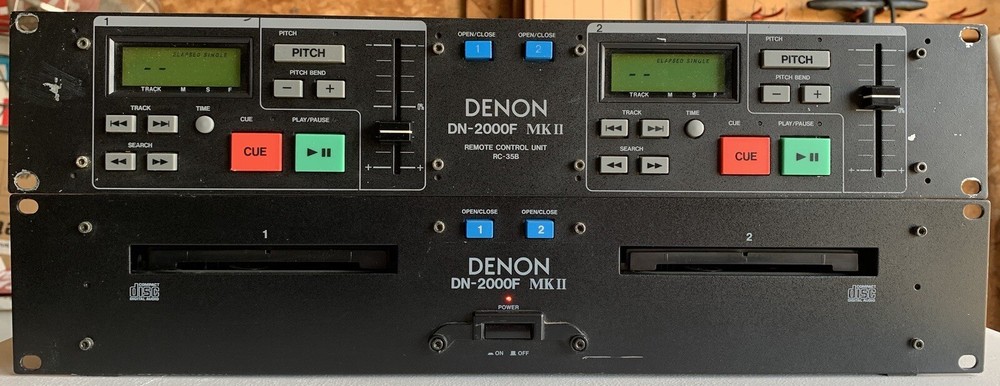 Denon DN-2000F MK2 Double CD Player And Remote Control Unit Powers Up Great