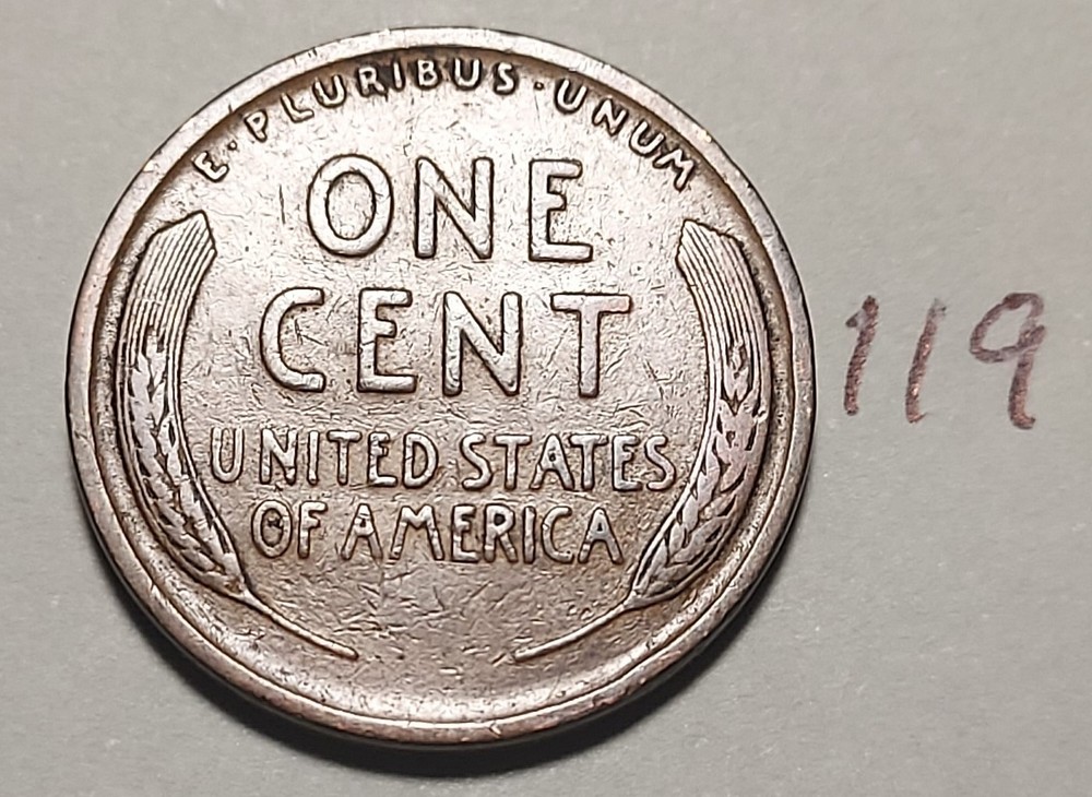 1909 Lincoln Wheat Cent #119
