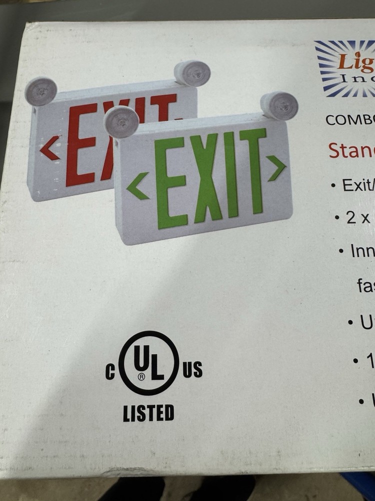 Light Fixture Industries COMBOC-R Exit Lights