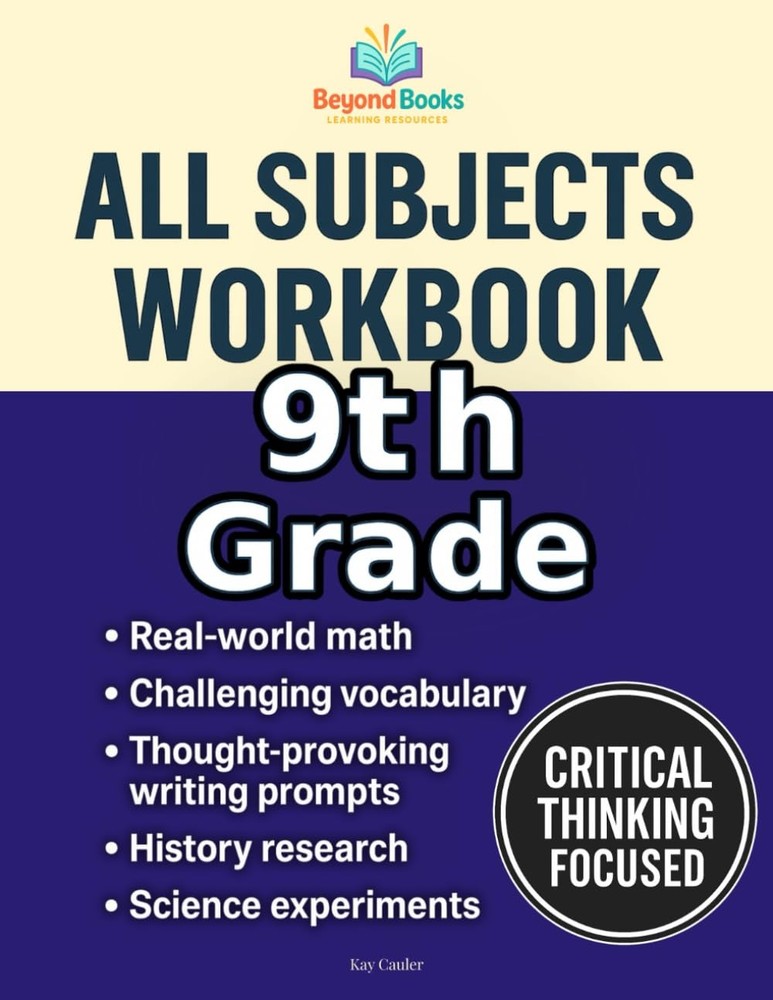 9th Grade All Subjects Workbook: High School Curriculum Workbook for...
