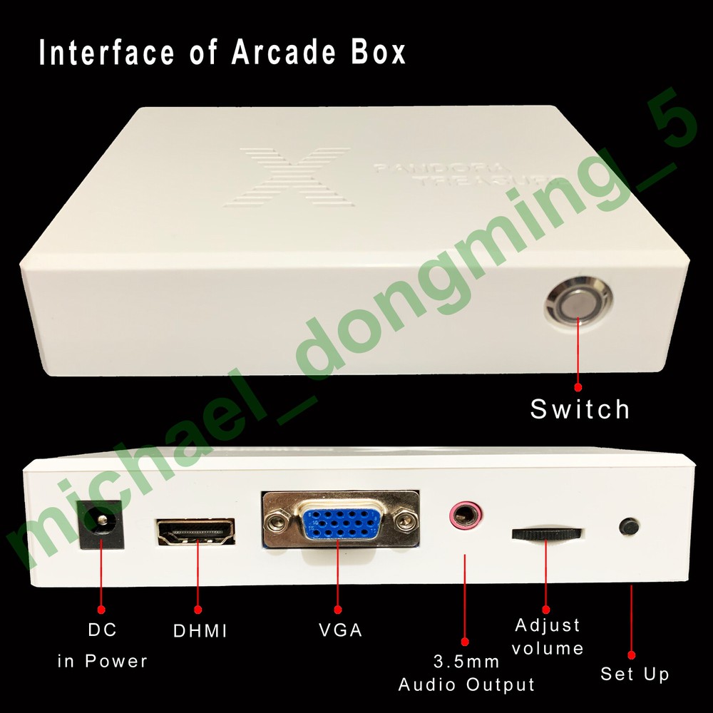 4260 Games 720P Pandora's Box DX Mini Arcade with Wired Controller Controller