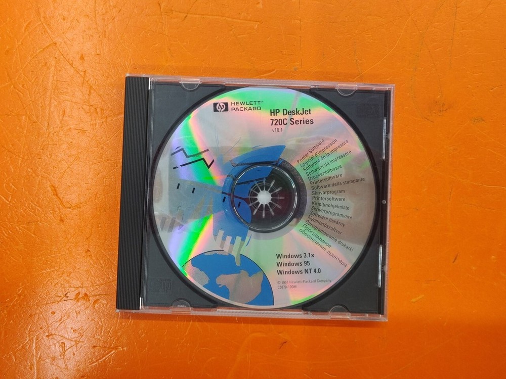 ⭐️⭐️⭐️⭐️⭐️ HP DeskJet 720C Series V10.1 Printer Software CD Disc