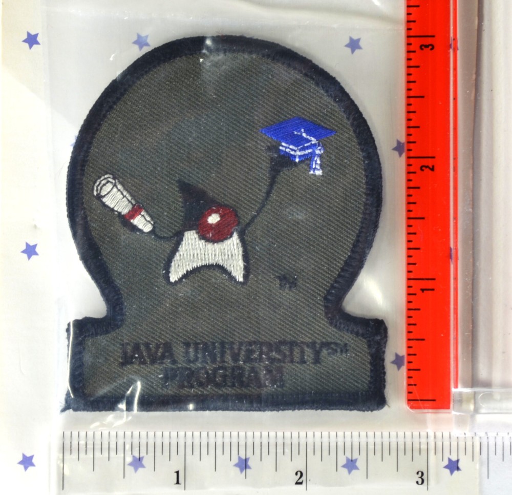 VTG RARE! JavaOne Java University patch w/Sun Microsystems Java Mascot "Duke"