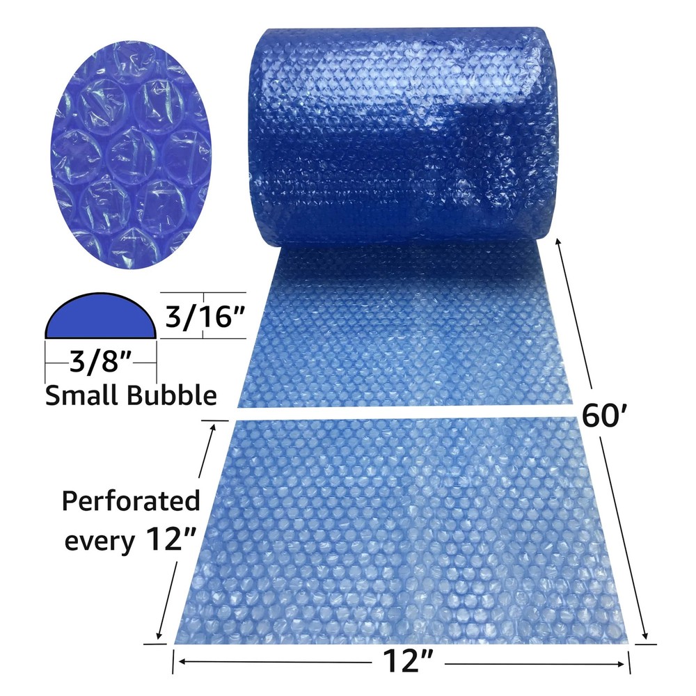 Small Bubble Blue Perforated Wrap - Free Shipping