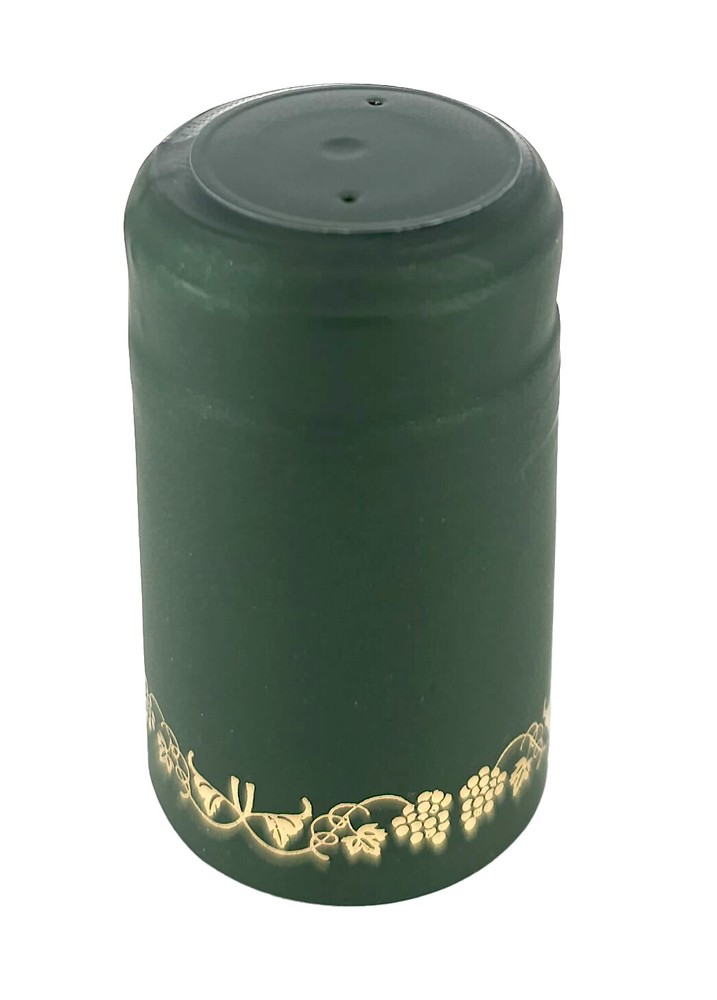 Home Brew Ohio Green With Gold Grapes PVC Shrink Capsules 100 count