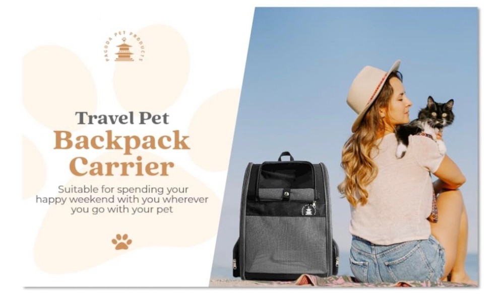 Cat backpack, cat carrier, pet backpack carrier, backpack for small dogs