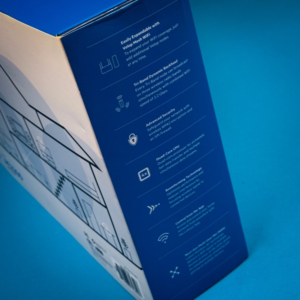 Linksys Velop Whole Home Coverage 3-Pak Tri-Band Mesh System Wifi 5