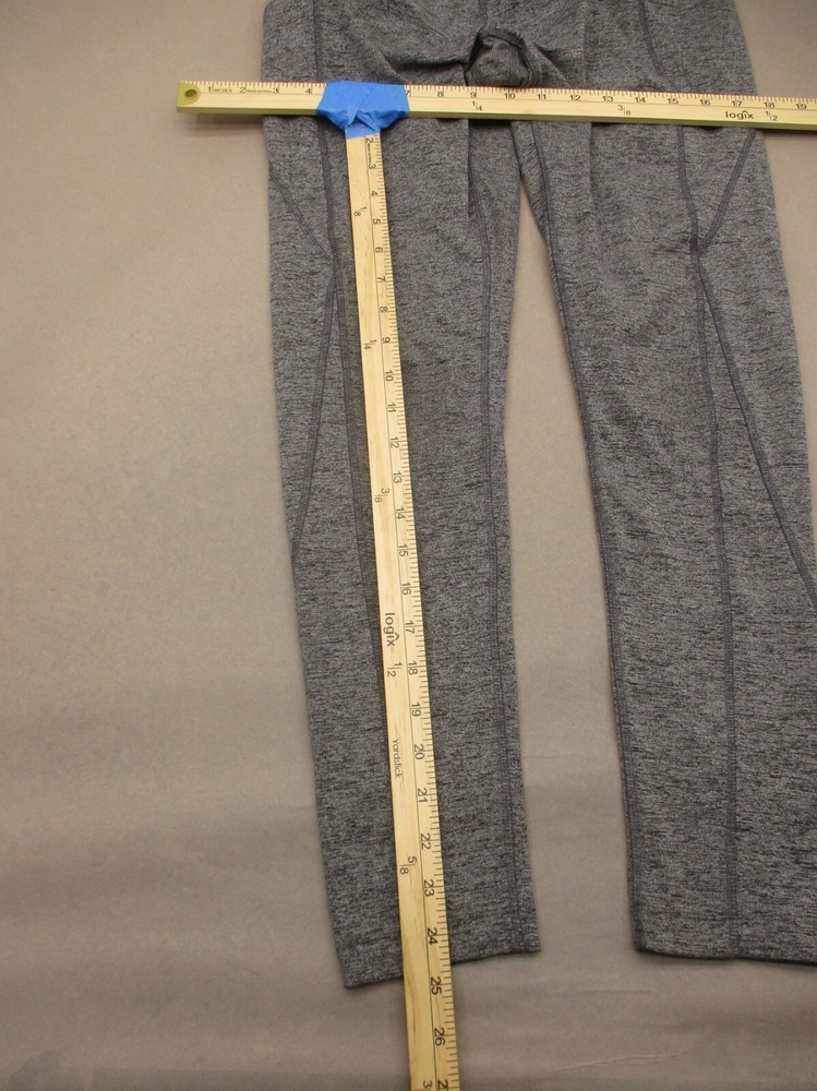 MONDETTA Size M Womens Gray Stretch Pull On Athletic Compression Leggings 172