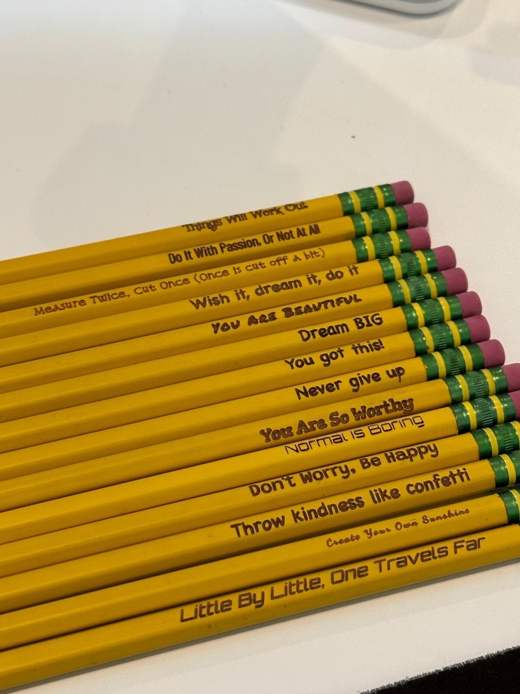 Personalized Engraved Pencils Premium Ticonderoga #2 Classroom Essentials