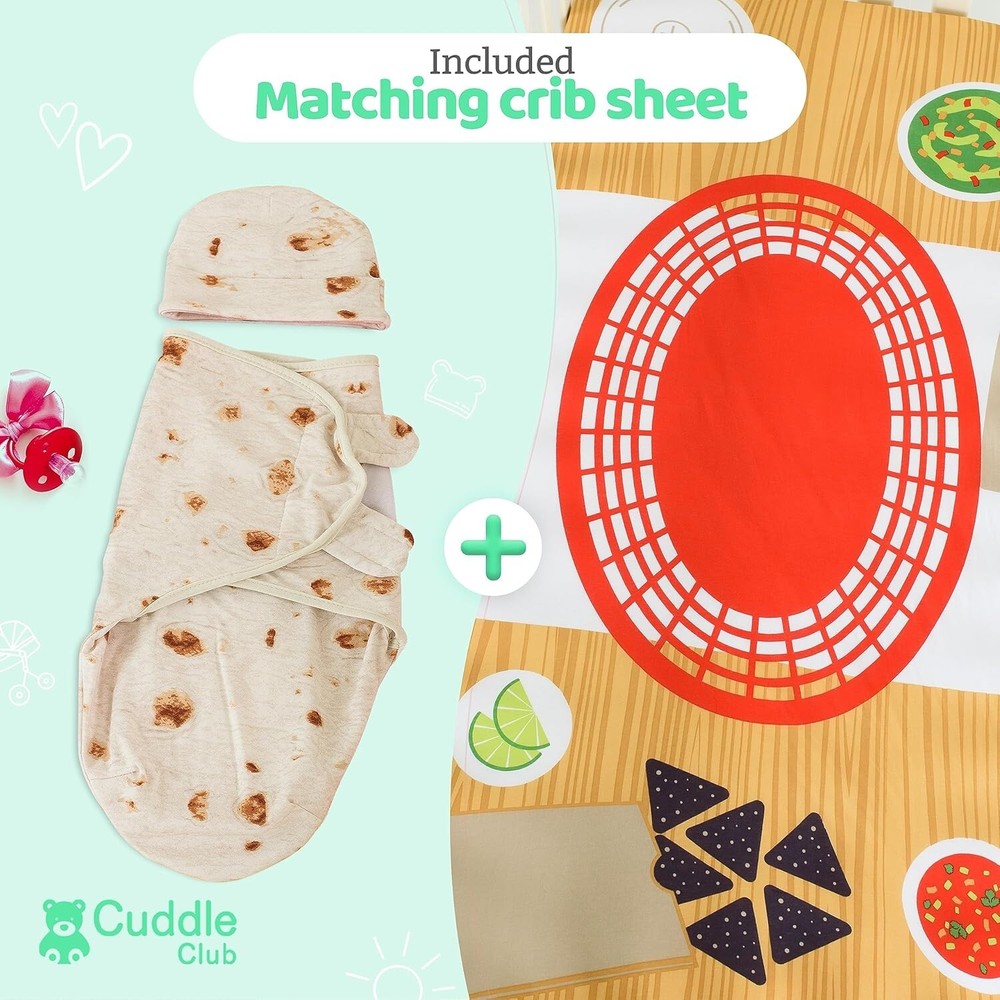Cuddle Club Newborn Bedding Gift Set - Burrito Bundle Size - Small