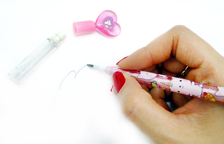 TINYMILLS 24 Pcs Unicorn Kitty Multi Point Pencils