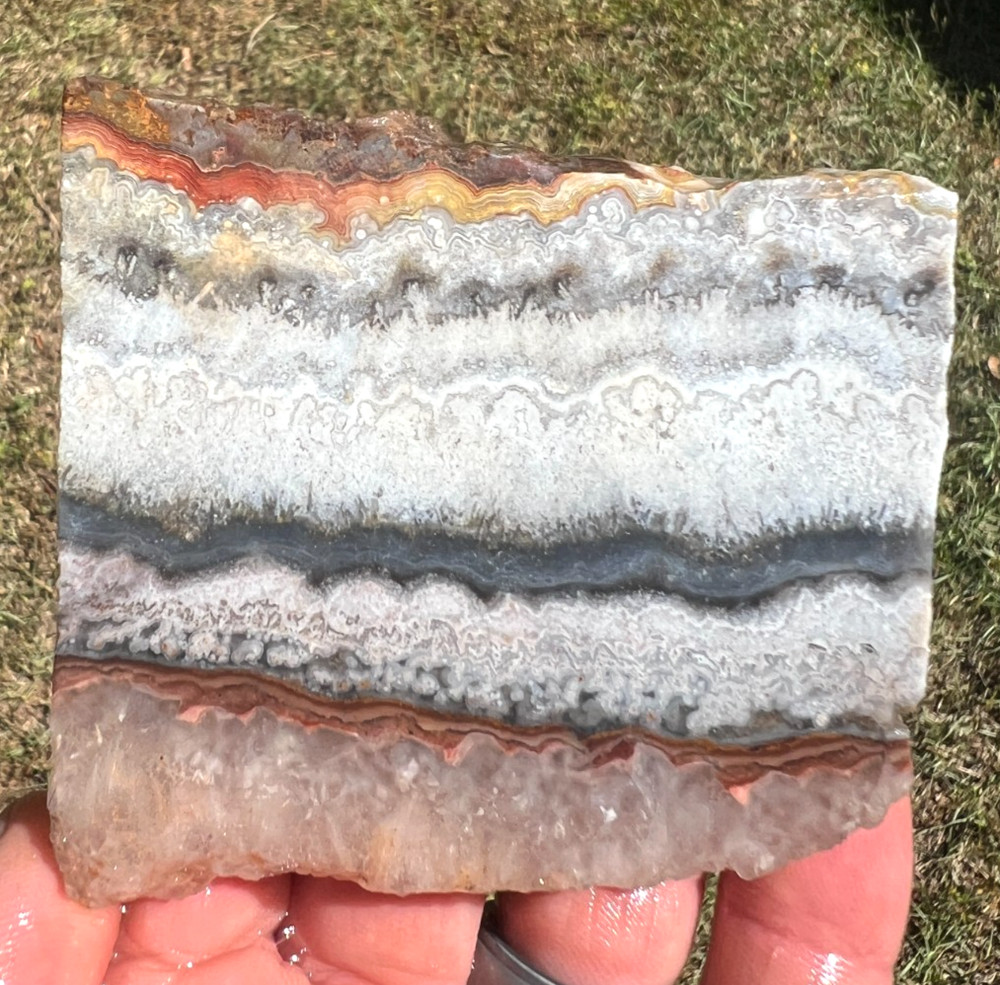 Mexican Crazy Lace Agate Slabs - 172g