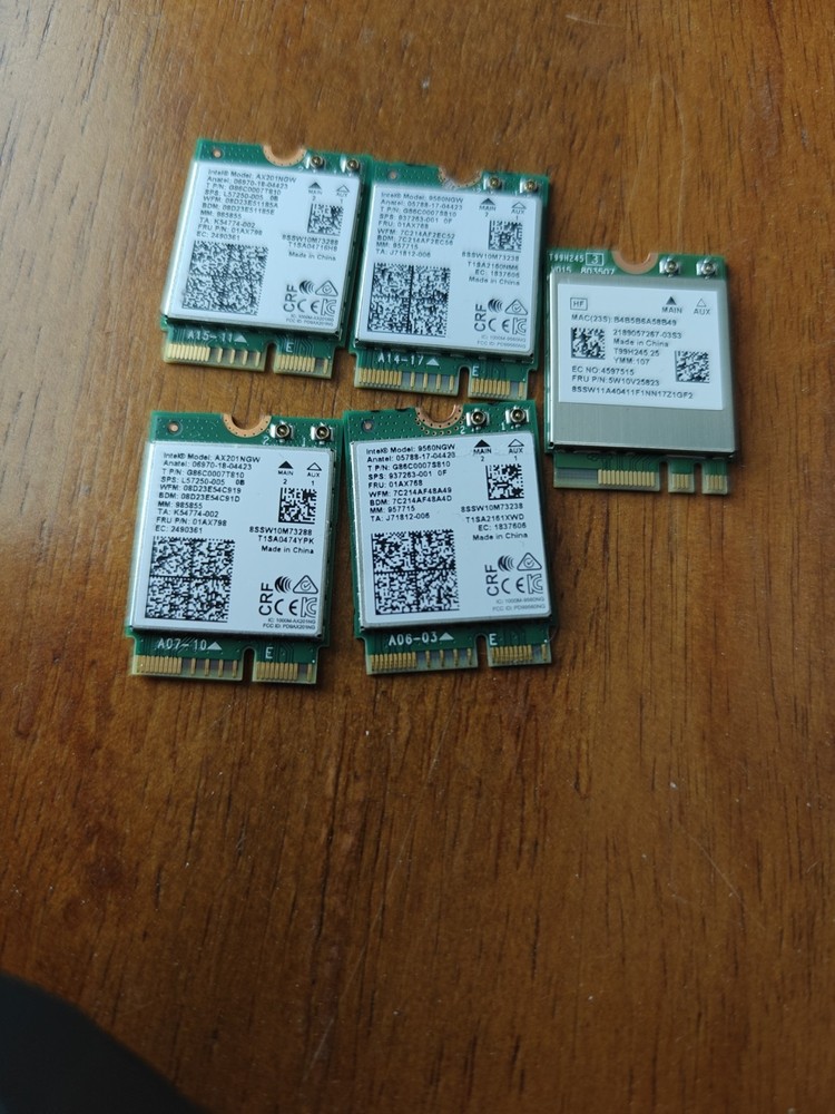 Laptop Wifi Module Intel Mediatek Lot X5