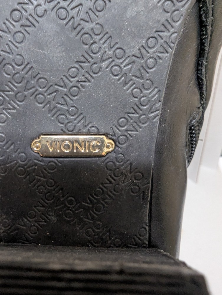 Vionic Women's Size 7 Trinity Side Zip Heel Ankle Boots,