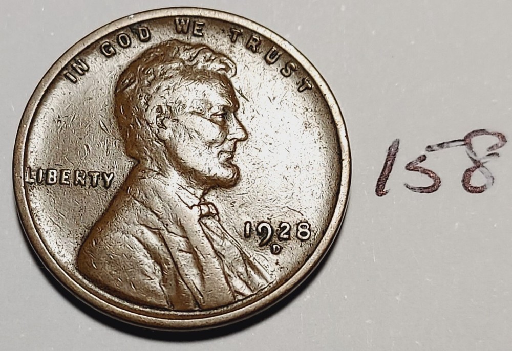 1928-D Lincoln Wheat Cent #158