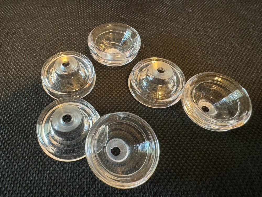 6 Replacement Glass Bowl for Silicone Pipe(Single Hole)