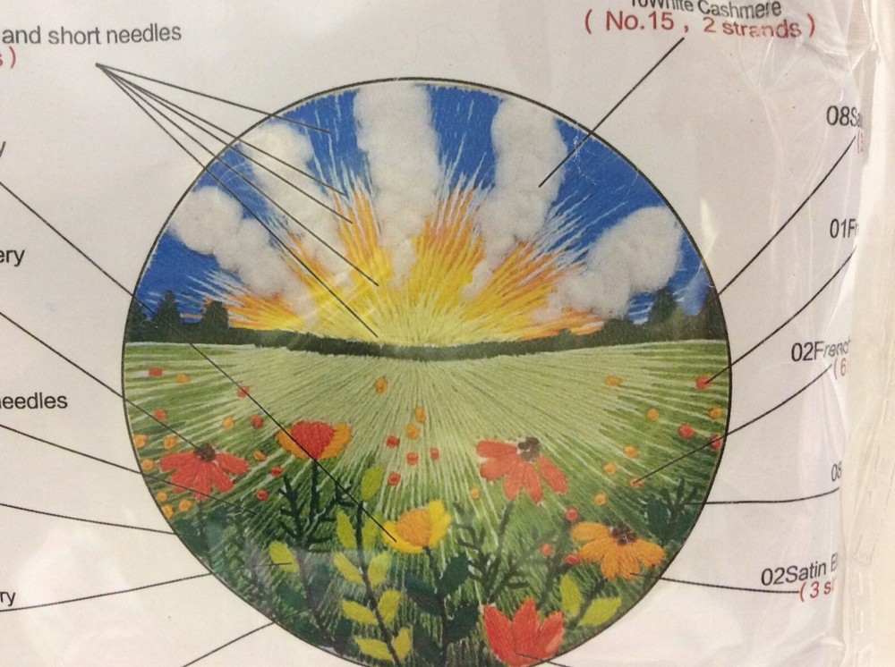 1 Complete Embroidery Kit “Drunkenness”