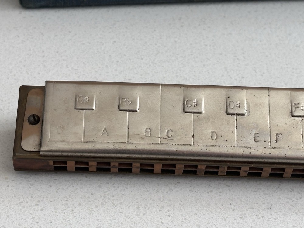 Vintage Harmonica Hohner Polyphonia #6 with Original Box