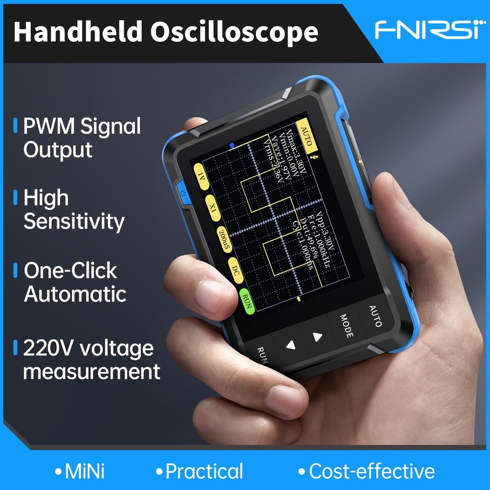 Handheld Oscilloscope Digital Tester for Electronic Troubleshooting Learning Kit