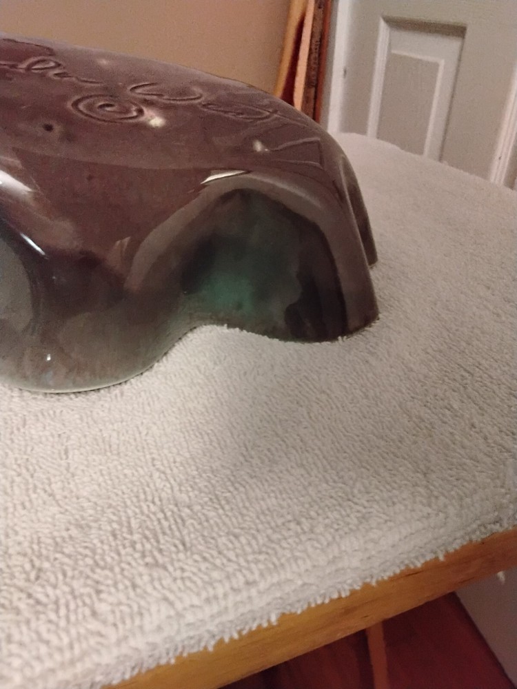 Paula West Ceramic 6 Bud Holder Vase with Wavy Top