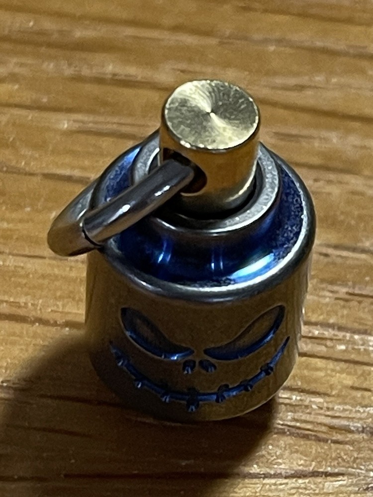 EDC Titanium Rotating Bead Pendant, Zipper Pull, Keychain Add On Titanium Silver