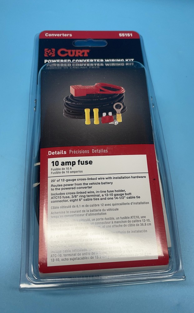 Curt Wiring 55151 Powered Converter Wiring Kit