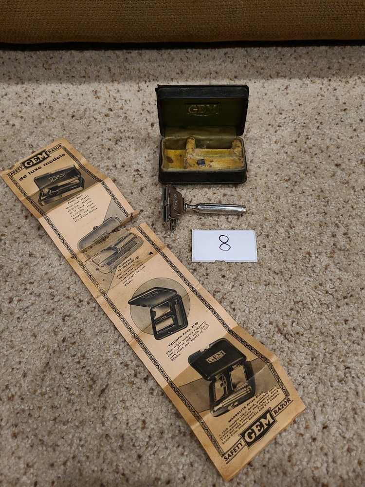 gem De luxe deluxe Model Safety Razor Box