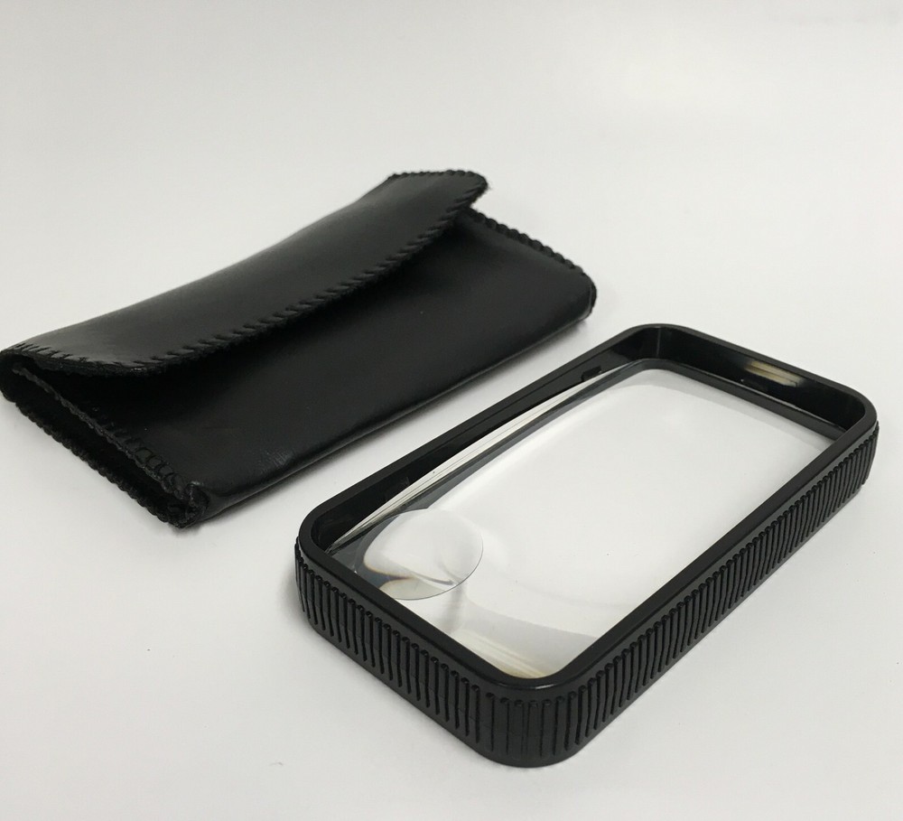 3x Rectangular Professional Quality Reading Magnifier 5x bifocal MADE IN USA 2x4