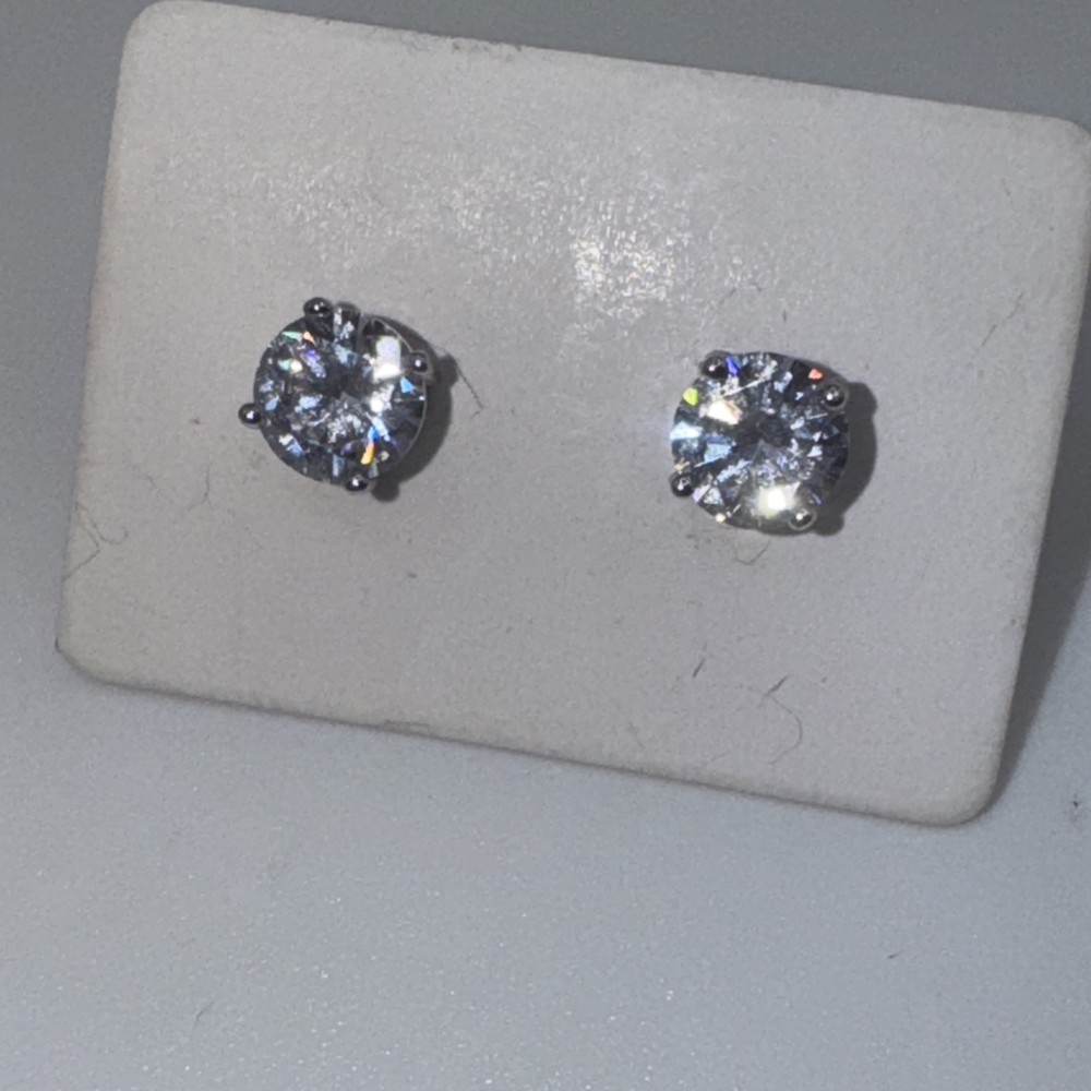 Sterling And Cz Studs