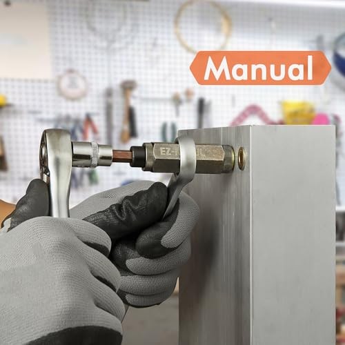 Multi-Grip Rivet Nut Installation Tool Set M5(Plus Nut Tool-6pcs, Stainless)