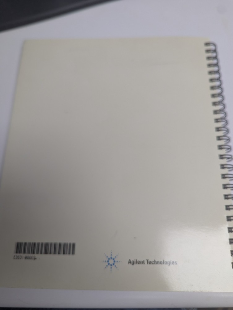 Agilent E3631A Triple Output DC Power Supply User's Guide